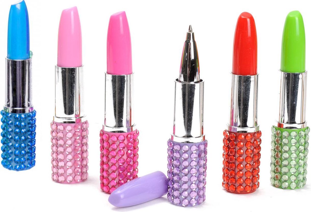 Lippenstift Balpen | Lipstick Pen Uitdelen | 6 stuks